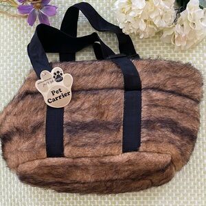 🐾🐩Pet Carrier Faux Fur🐈‍⬛🐾